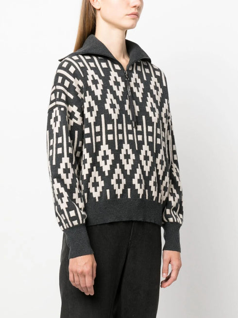 graphic knited sweatshirt