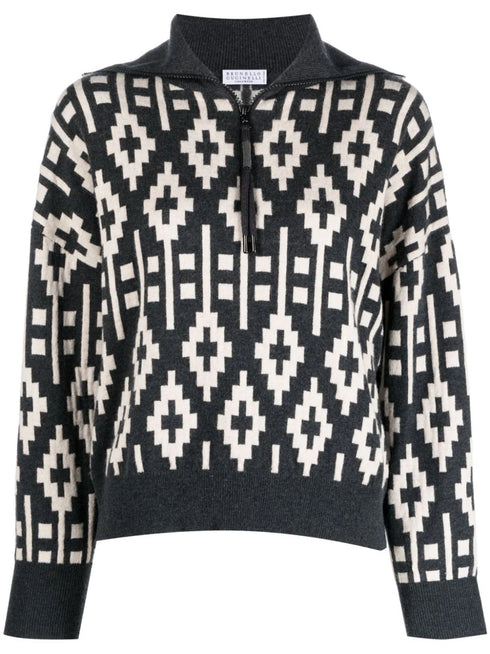 graphic knited sweatshirt