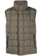 zip-up quilted down gilet