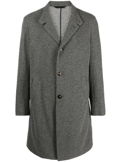 cashmere single-breasted coat