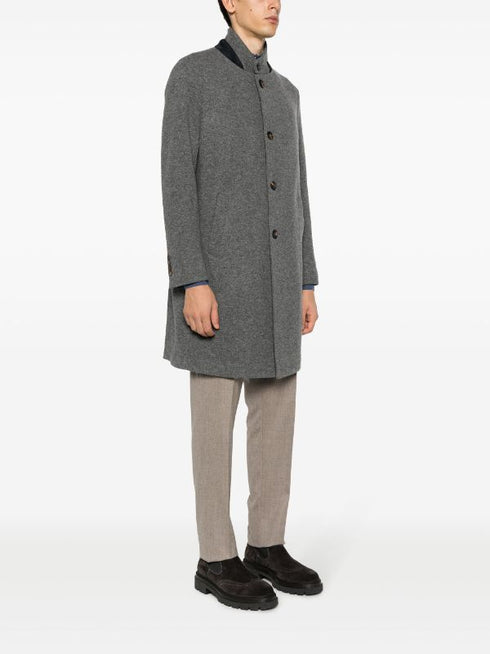 cashmere single-breasted coat