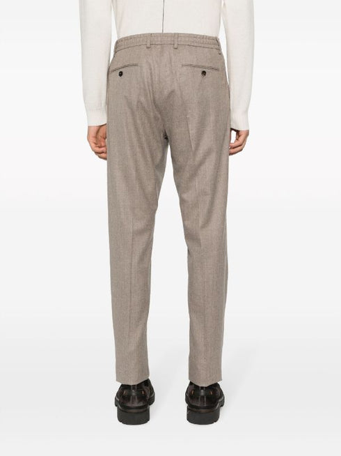 шерстяные брюки прямого кроя