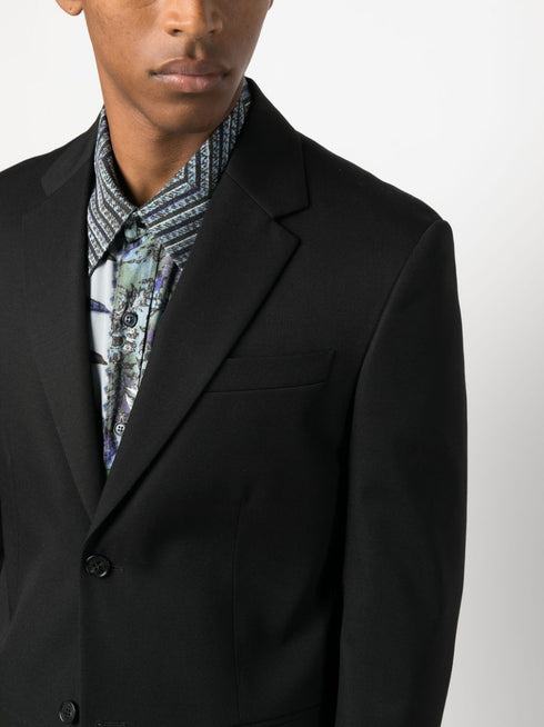 single-breasted wool blazer