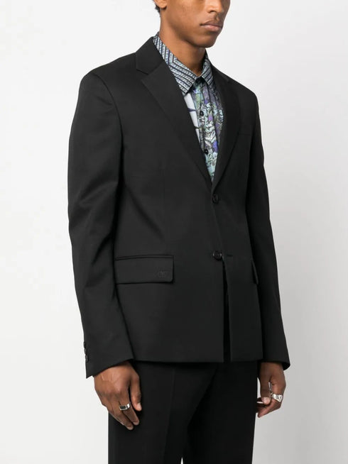 single-breasted wool blazer