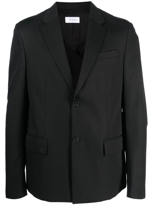 single-breasted wool blazer