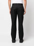 straight-leg wool trousers