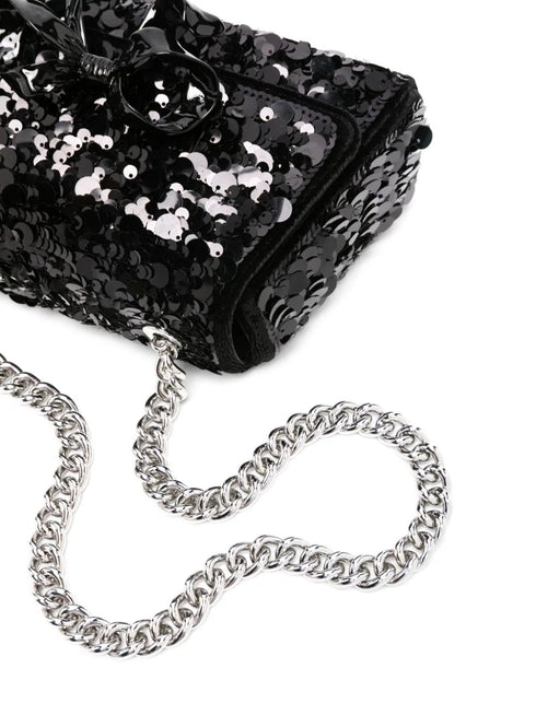 Bolso mini con lazo adornado con lentejuelas