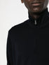 half-zip wool jumper