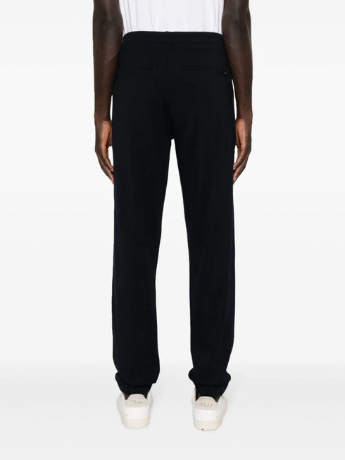straight-leg slip-on track pants