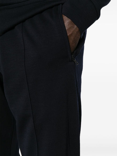 straight-leg slip-on track pants