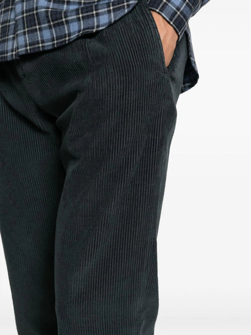 corduroy slim-cut trousers
