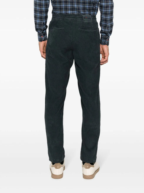 corduroy slim-cut trousers