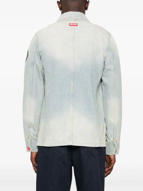 Travel badge denim jacket