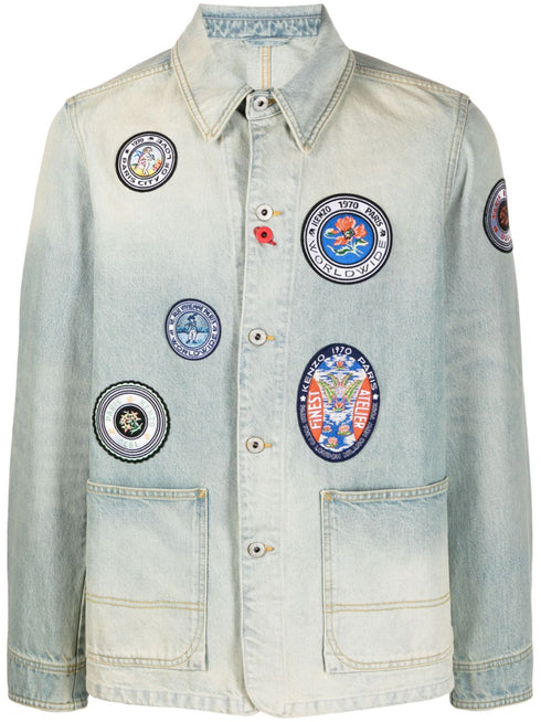 Travel badge denim jacket