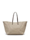 trapeze-body cotton-blend tote bag