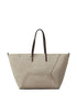 trapeze-body cotton-blend tote bag