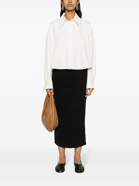 рубашка из льняной смеси на пуговицах