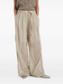 belted cotton-organza trousers