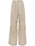 belted cotton-organza trousers