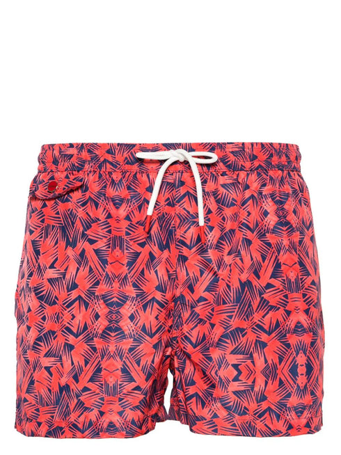 graphic-print swim shorts