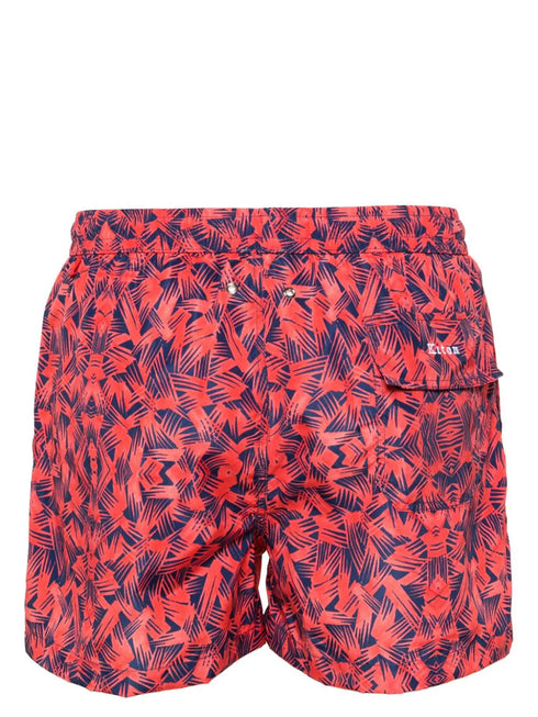 graphic-print swim shorts