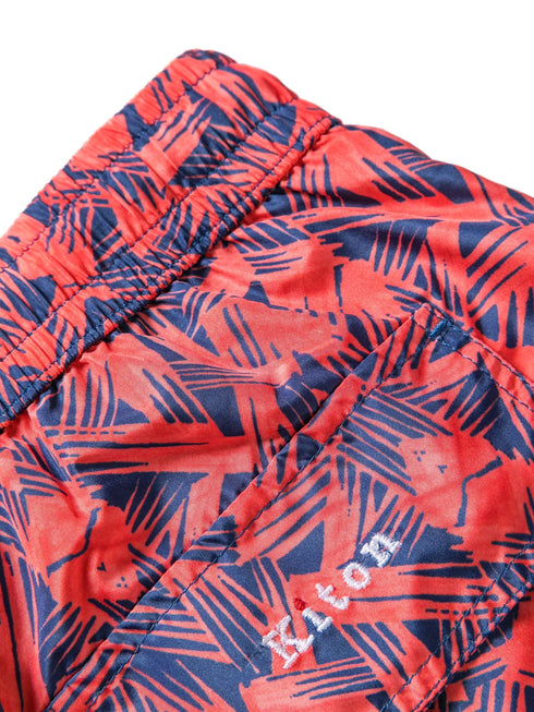 graphic-print swim shorts