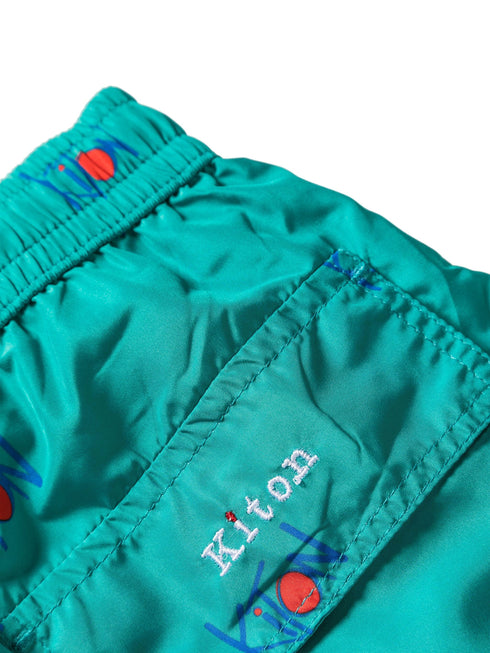 logo-print swim shorts