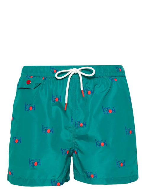 logo-print swim shorts