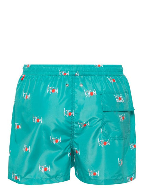 logo-print swim shorts