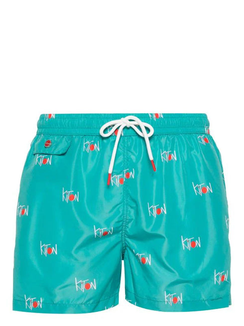 logo-print swim shorts