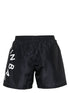 shorts de baño con logo jacquard