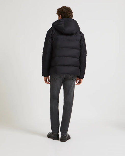 SHORT ANORAK WITH INNER WAXED MINK COLLAR