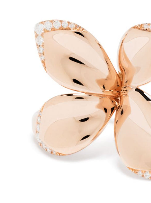 anillo Giardini Segreti en oro rosa de 18kt con diamantes