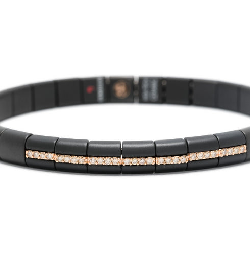 Браслет из 18-каратного розового золота с бриллиантами