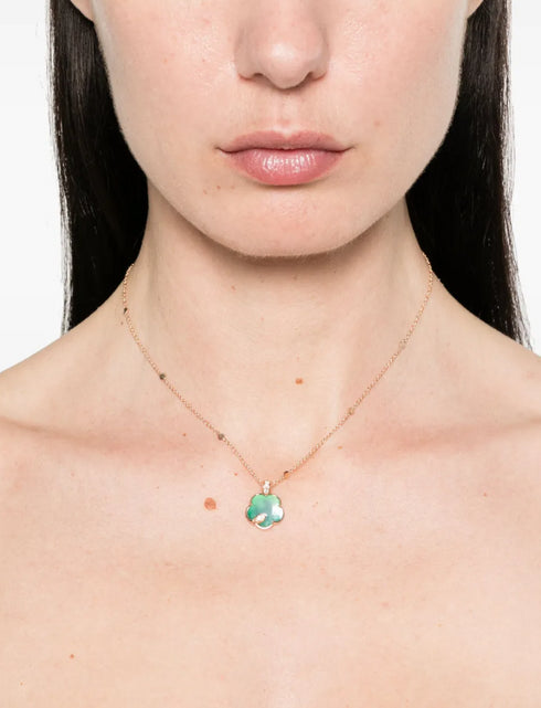 Collar Petit Joli Lunaire en oro rosa de 18kt con diamantes