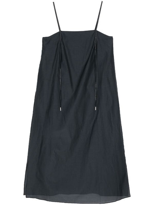 sleeveless semi-sheer top