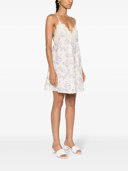 Minivestido con estampado floral de Halliday