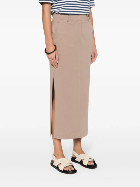jersey midi skirt