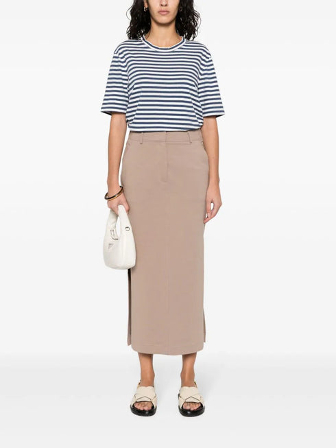 jersey midi skirt