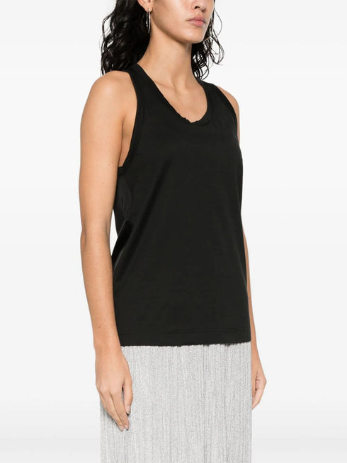 camiseta sin mangas con paneles en contraste