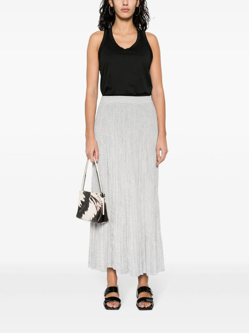 camiseta sin mangas con paneles en contraste