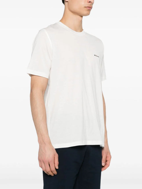 хлопковая футболка с вышитым логотипом