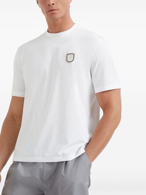 футболка с нашивкой-логотипом