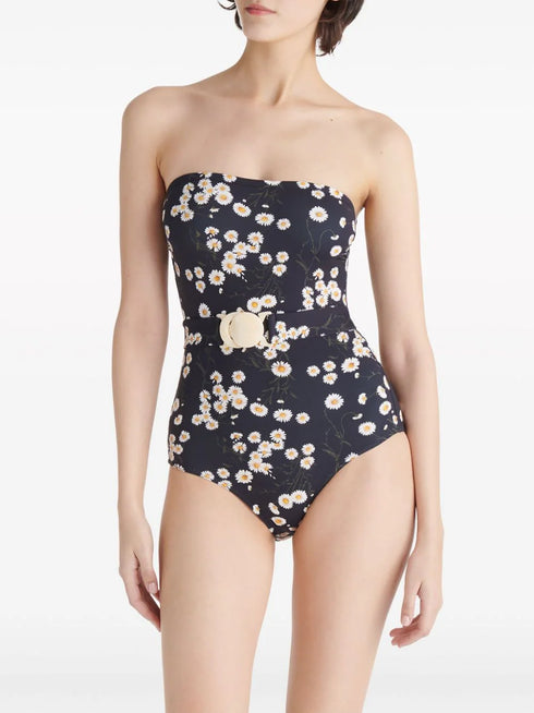 Traje de baño con estampado floral de Courtois