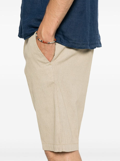 клетчатые шорты-бермуды