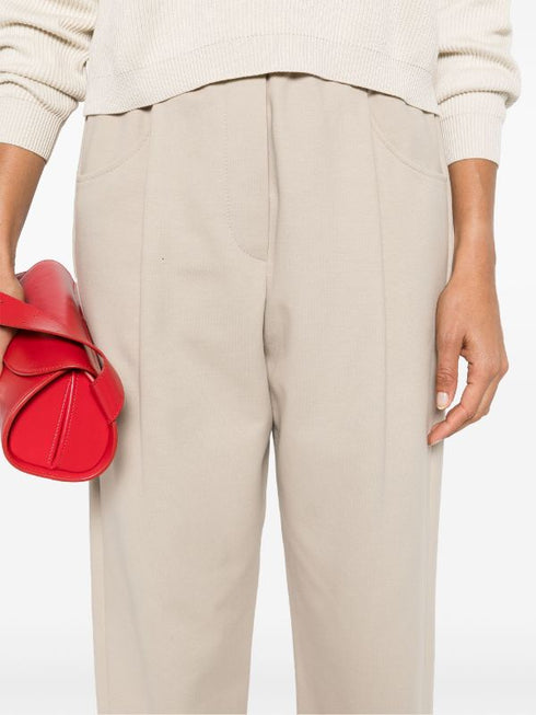 cropped tapered track pants