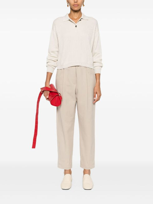 cropped tapered track pants