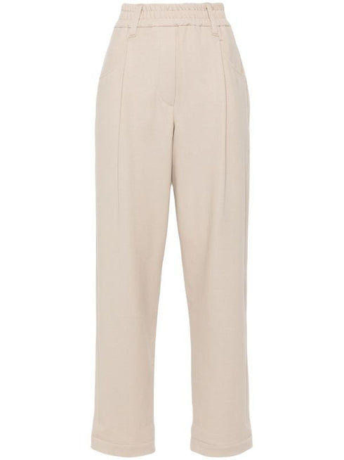 cropped tapered track pants