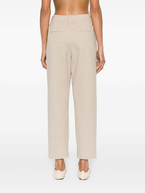 cropped tapered track pants