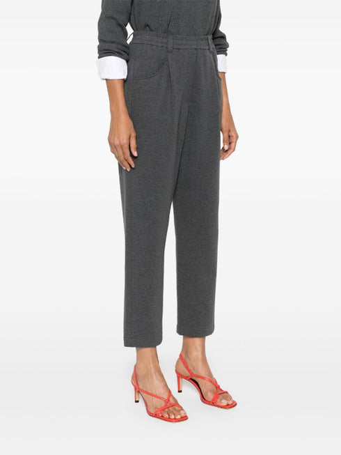 укороченные зауженные спортивные брюки